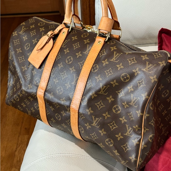 KEEP ALL 45 Louis Vuitton bag. Comes with lock and key key #306 and tag. - Picture 1 of 17